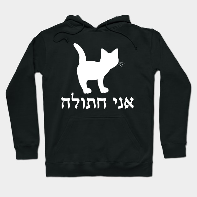 I'm A Cat (Hebrew, Feminine) Hoodie by dikleyt